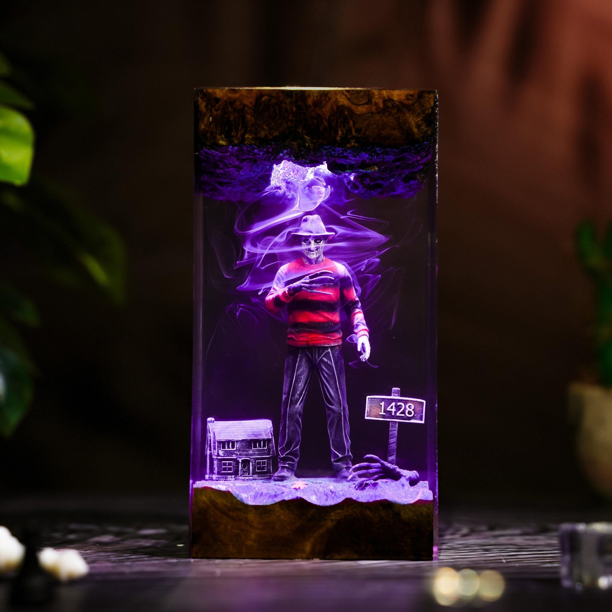 Freddy Krueger A Nightmare on Elm Street Epoxy Resin Lamp