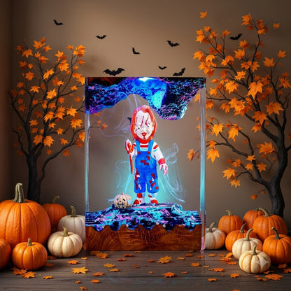 Chucky Halloween Resin Lamp