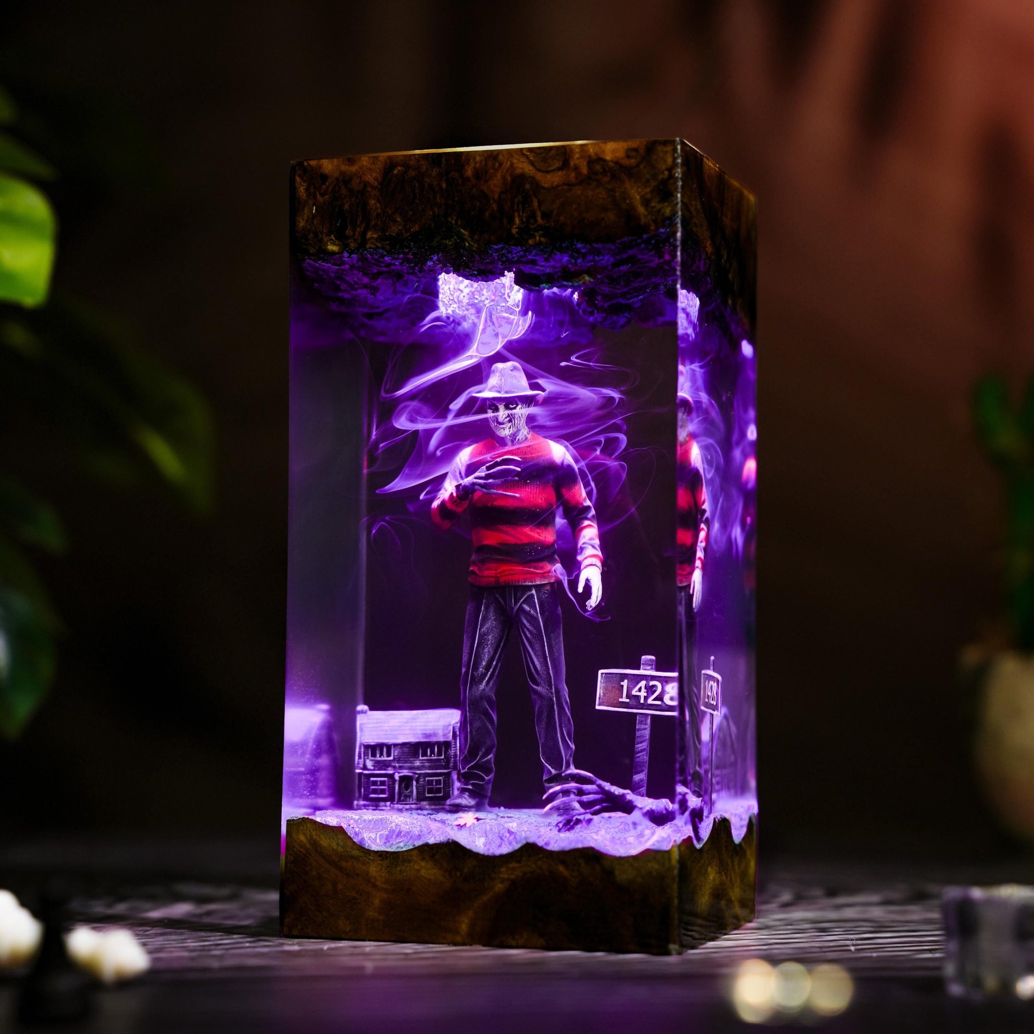 Freddy Krueger A Nightmare on Elm Street Epoxy Resin Lamp