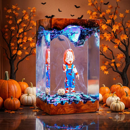 Chucky Halloween Resin Lamp