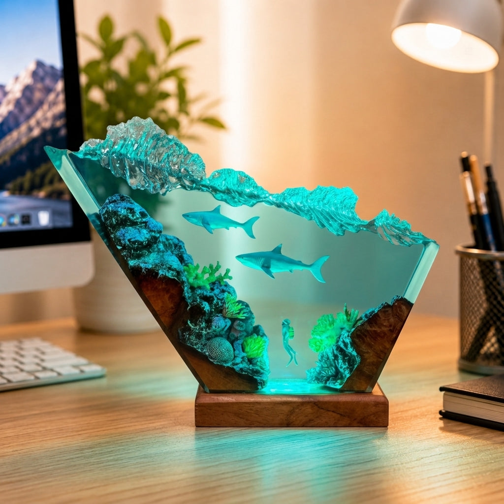 Ocean Night Light – Great White Shark Night Light