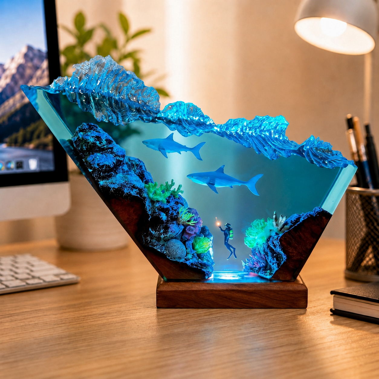 Ocean Night Light – Great White Shark Night Light