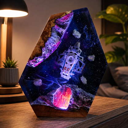 Star Trek USS Defiant  NX-74205 Night Light - Gift for Trekkie