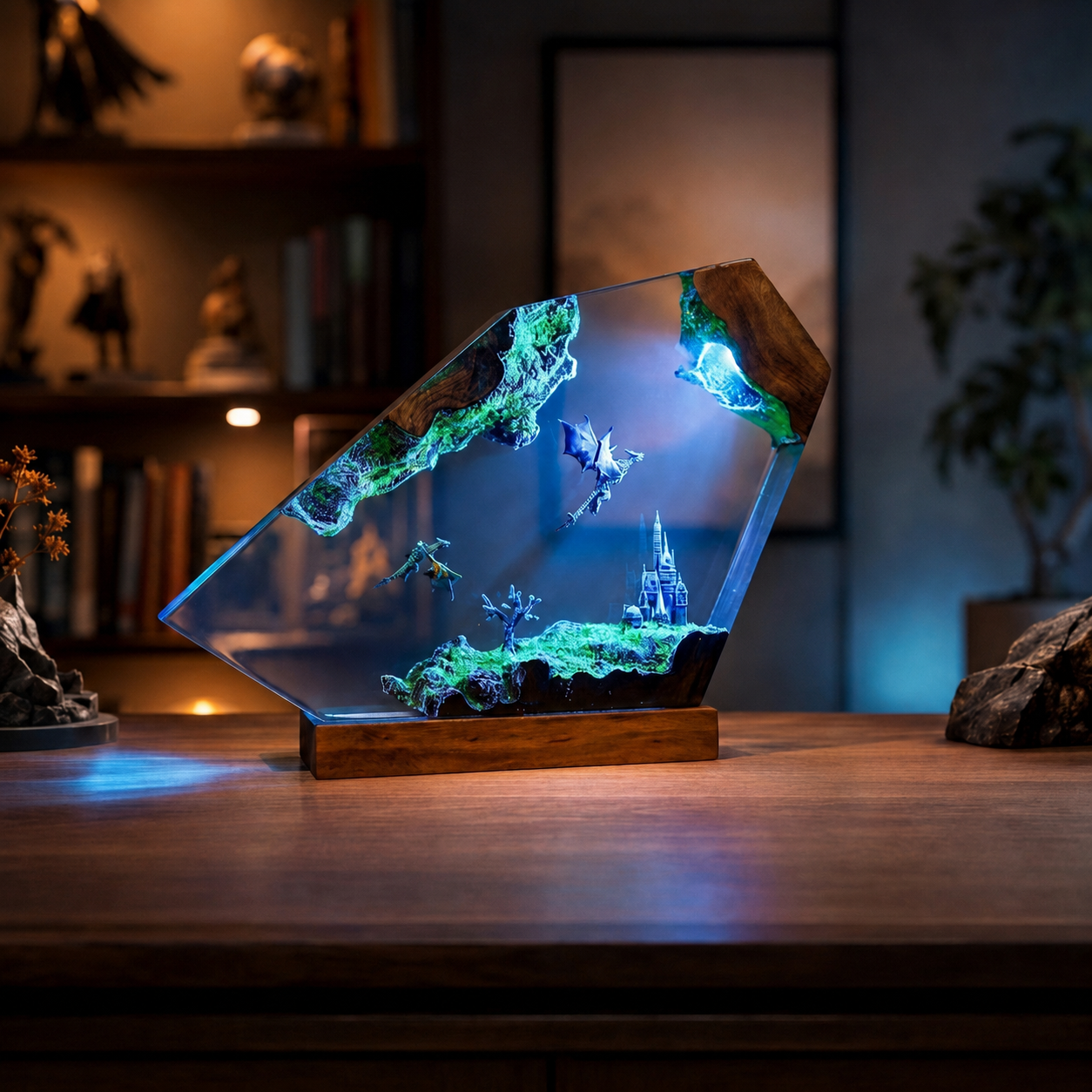 Fire Dragon Vs Ice Dragon Night Light
