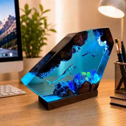 Reaper monster resin lamp -  Ocean Night Light