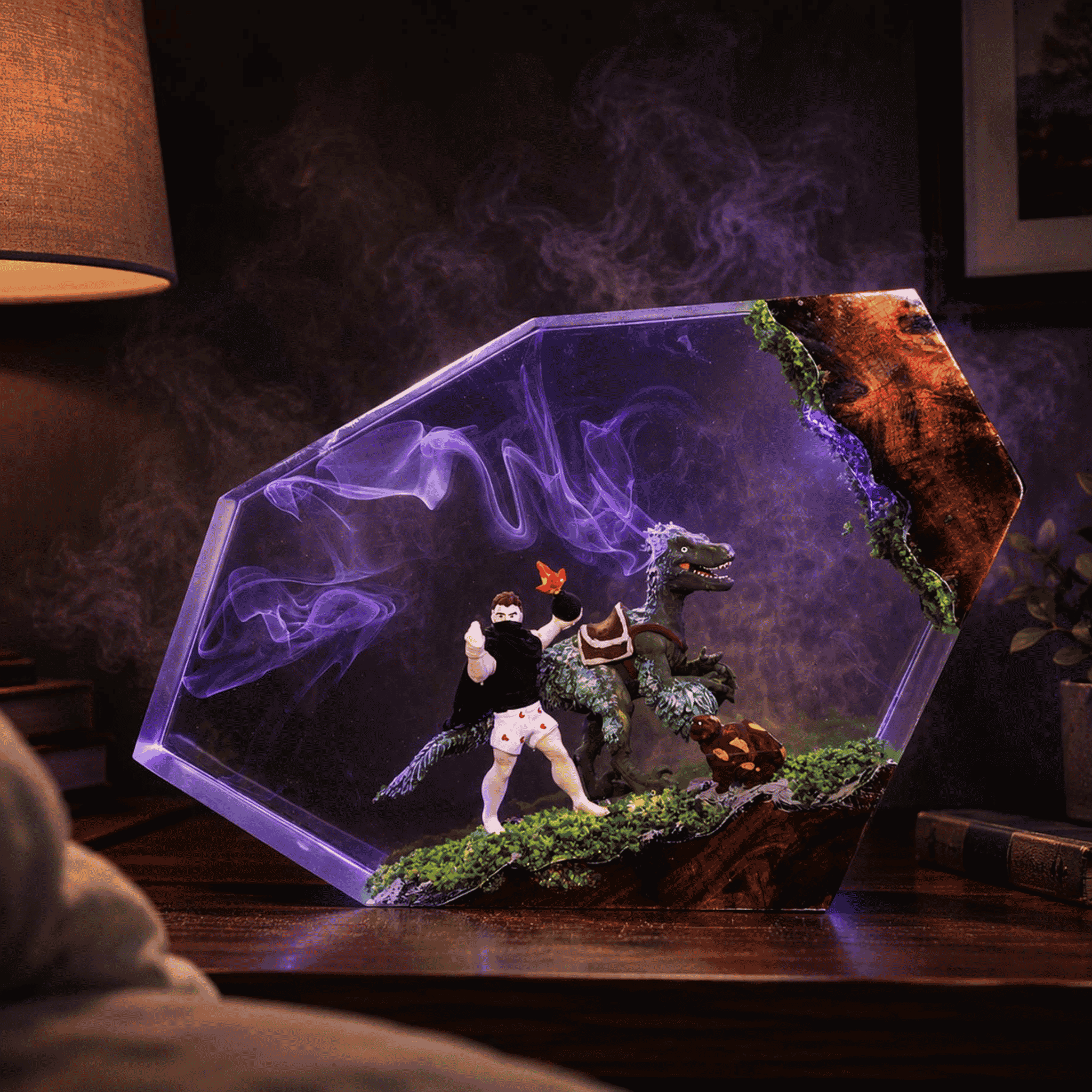 Handmade Dungeon Crawler Carl Resin Lamp Collection