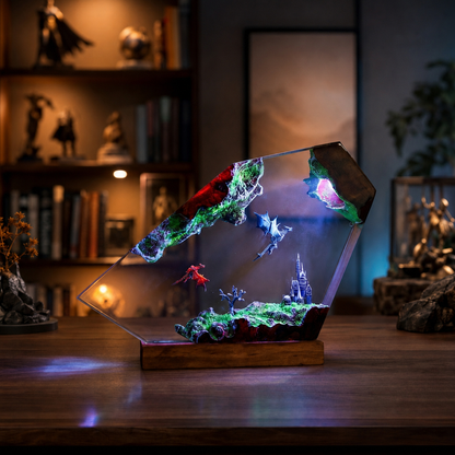 Fire Dragon Vs Ice Dragon Night Light