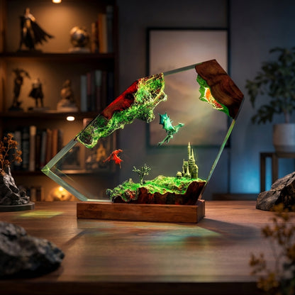 Fire Dragon Vs Ice Dragon Night Light