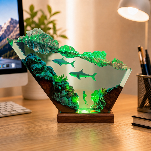 Ocean Night Light – Great White Shark Night Light