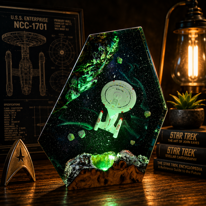 Star Trek USS Enterprise NCC-1701-D Lamp, Gift for Trekkie