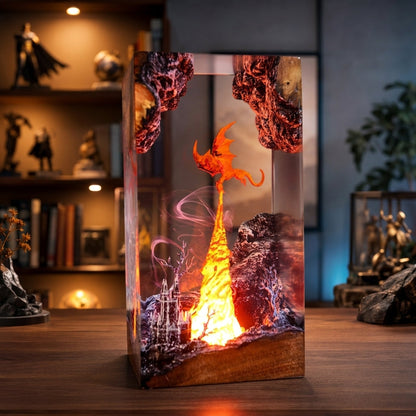 Fire Dragon Lamp - Dragon Sculptures Night Light