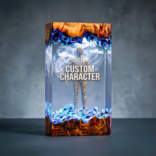 Handmade Personalized Job Hero Resin Lamp - Custom 3D Profession Gift
