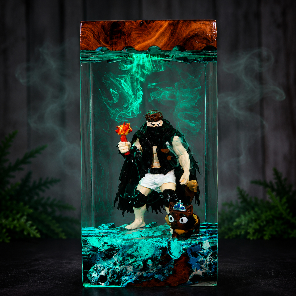 Mongo and Princess Donut from Dungeon Crawler Carl, Miniatures, Resin Figure, Bookshelf Decor and Fan Gift | Princess Posse, Resin night light