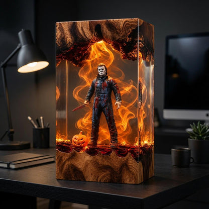 Michael Myers Halloween Epoxy Resin Lamp