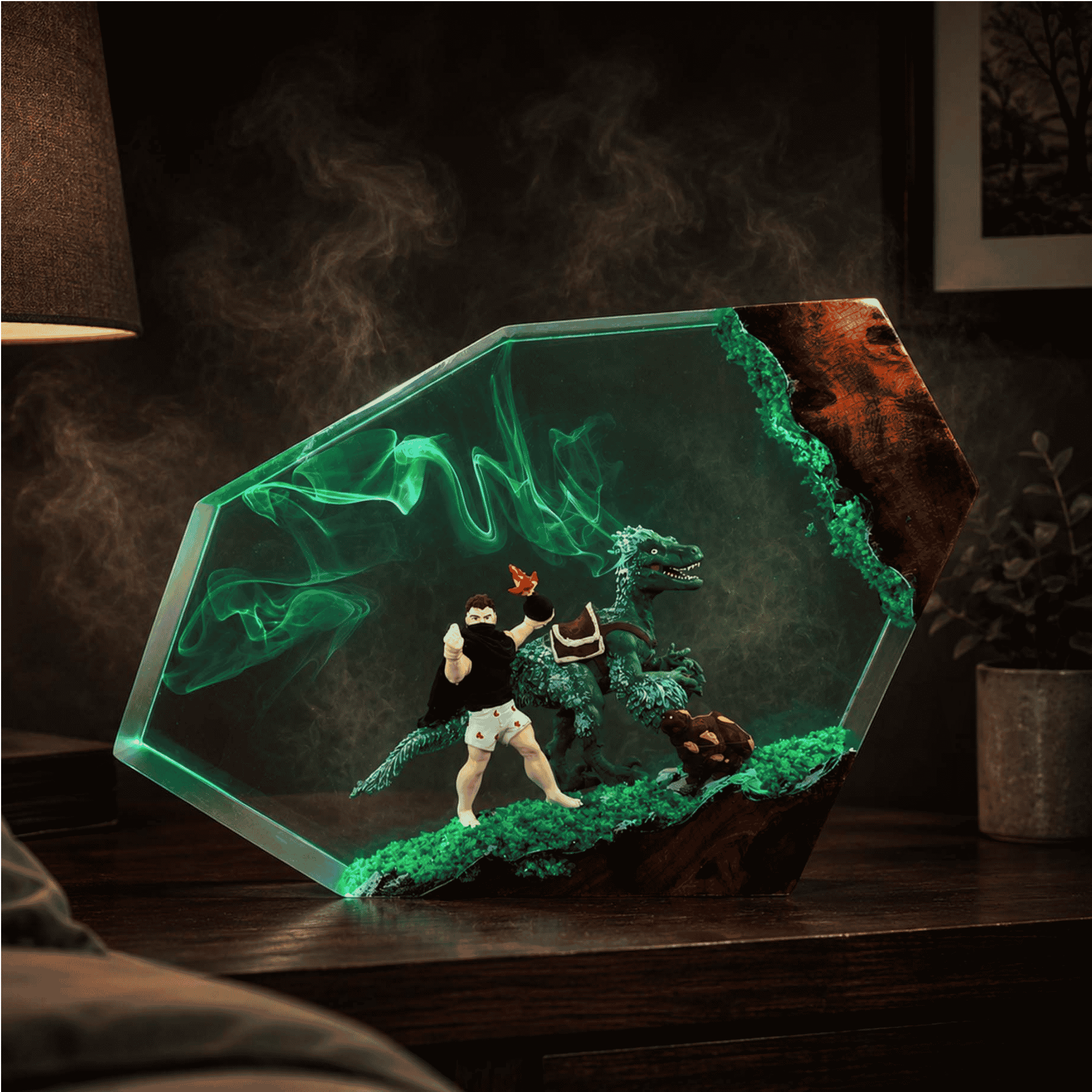 Handmade Dungeon Crawler Carl Resin Lamp Collection