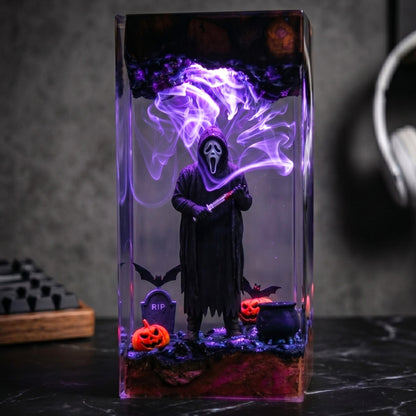 Deluxe Ghostface Scream Epoxy Resin Lamp