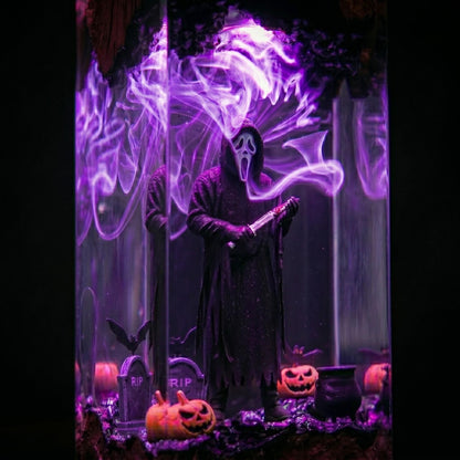 Deluxe Ghostface Scream Epoxy Resin Lamp