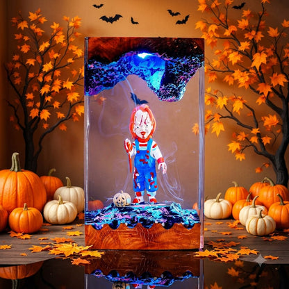 Chucky Halloween Resin Lamp