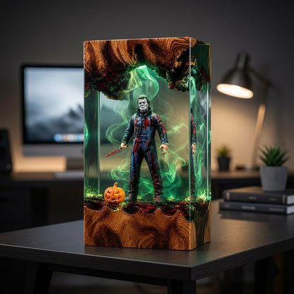 Michael Myers Halloween Epoxy Resin Lamp