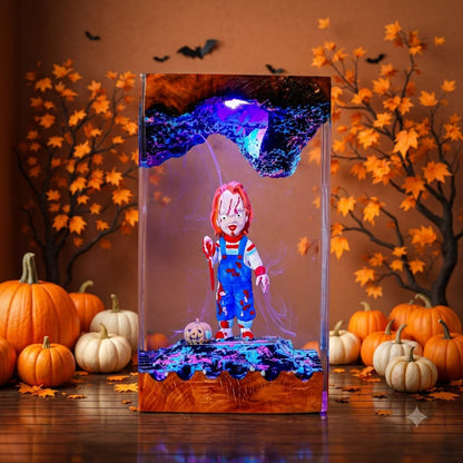 Chucky Halloween Resin Lamp
