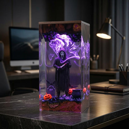 Deluxe Ghostface Scream Epoxy Resin Lamp