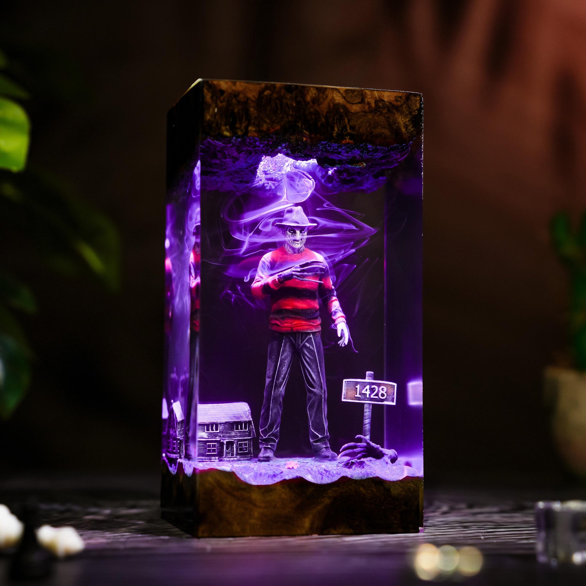 Freddy Krueger A Nightmare on Elm Street Epoxy Resin Lamp
