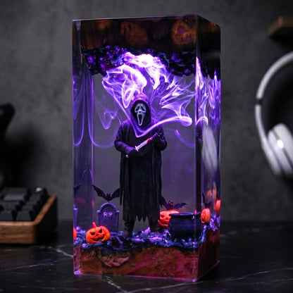 Deluxe Ghostface Scream Epoxy Resin Lamp
