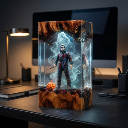 Michael Myers Halloween Epoxy Resin Lamp