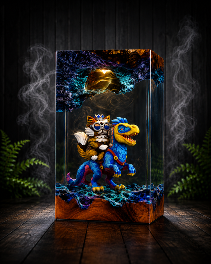 Handmade Dungeon Crawler Carl Resin Lamp Collection