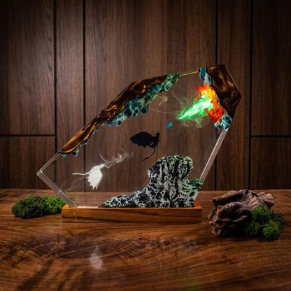 Night Fury Resin Lamp - Toothless Night Light