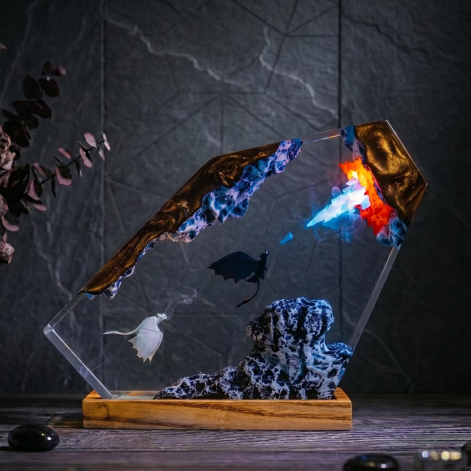 Night Fury Resin Lamp - Toothless Night Light