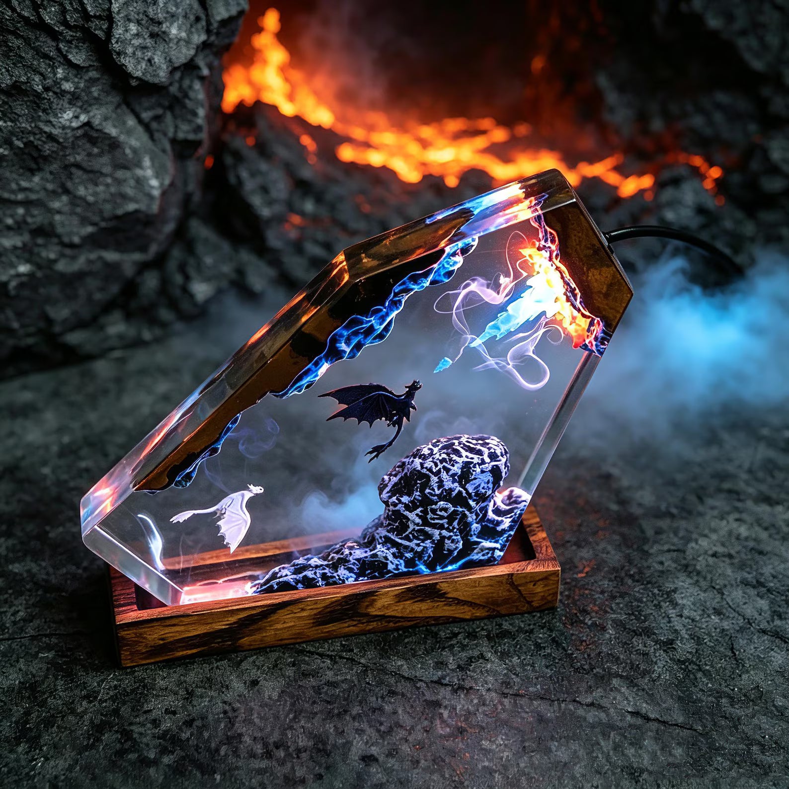 Night Fury Resin Lamp - Toothless Night Light