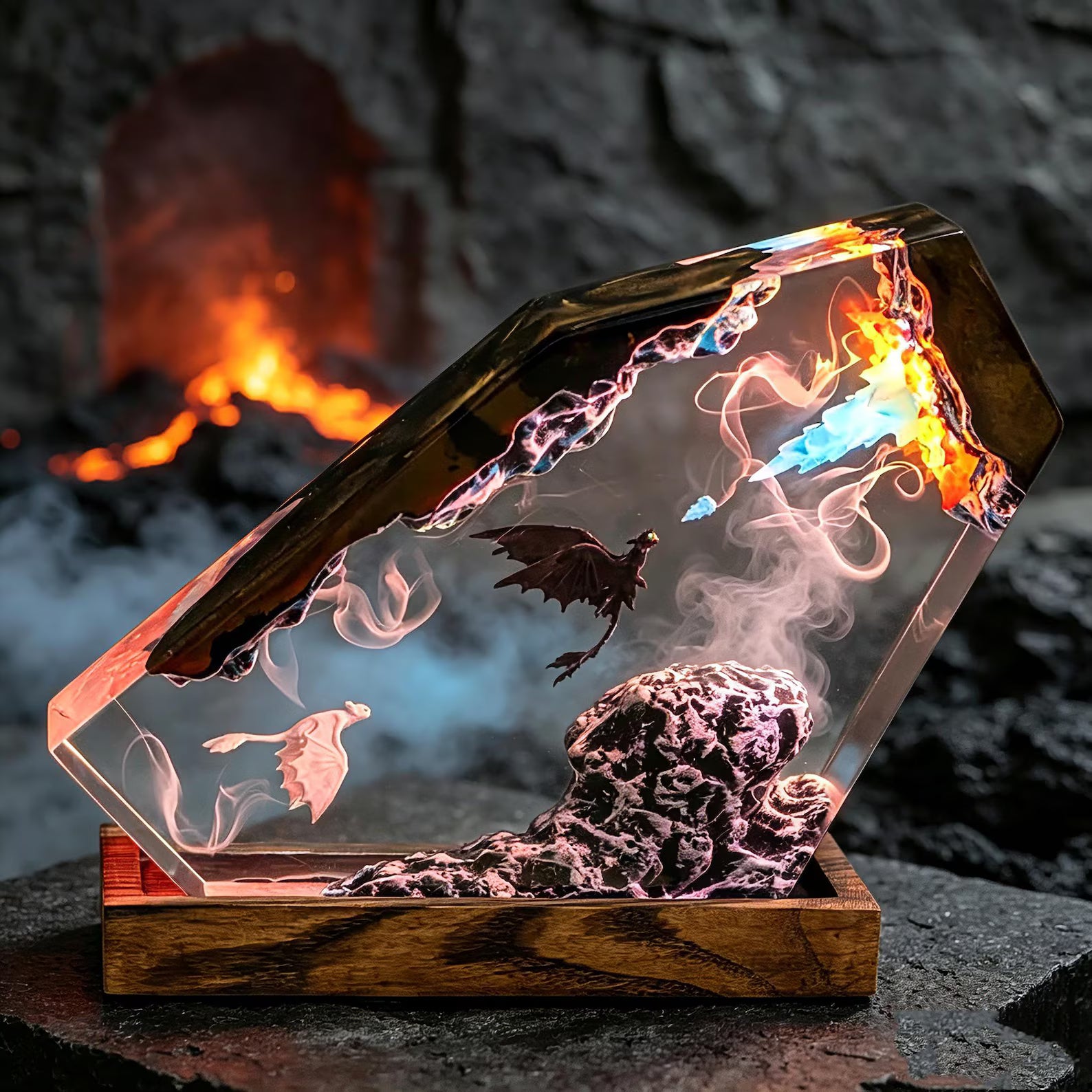 Night Fury Resin Lamp - Toothless Night Light