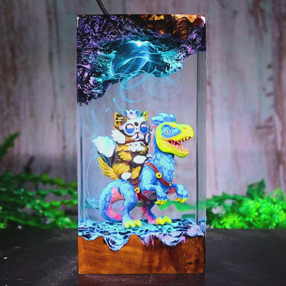 Handmade Dungeon Crawler Carl Resin Lamp Collection