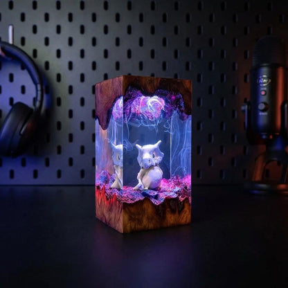 Lonely Cubone Resin Lamp - Ground-Type Pokémon Cube Night Light