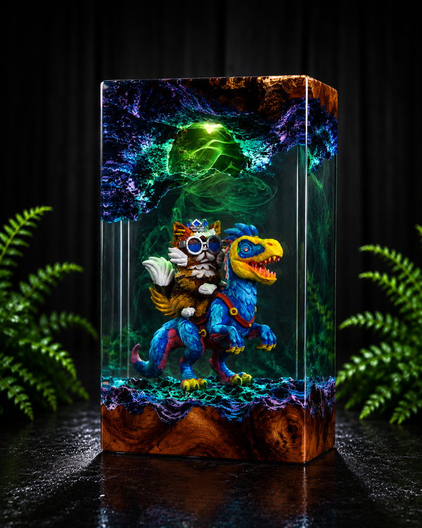 Handmade Dungeon Crawler Carl Resin Lamp Collection