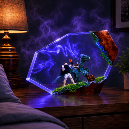 Handmade Dungeon Crawler Carl Resin Lamp Collection
